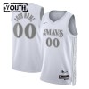 Dallas Mavericks Custom Nike 2024-25 City Edition Valkoinen Lasten Pelipaidat Swingman